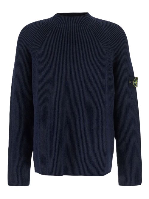 Stone Island Maglione a coste Stone Island | K2S155100023S00L7V0020 NAVY BLUE